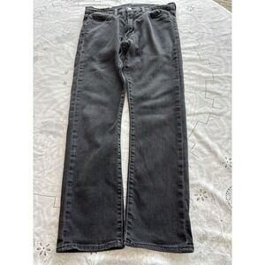 Levis 513 Jeans Mens 32x30 Black Slim Straight Stretch Denim Pants Classic